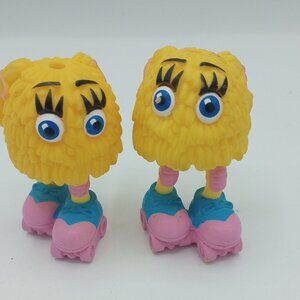 Vintage McDonalds Happy Meal - 1989 Fry Guys Collectibles - Fry Girl - Lot of 2